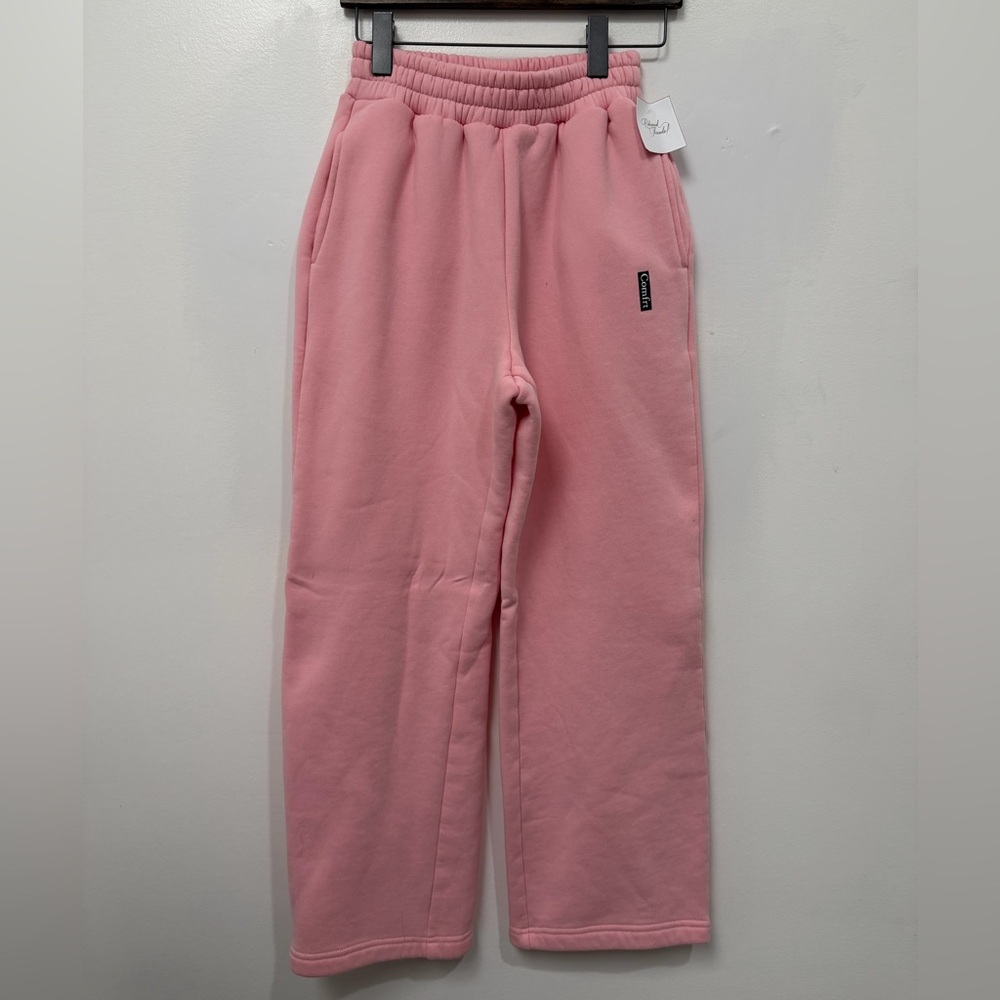 pink comfort sweat pants